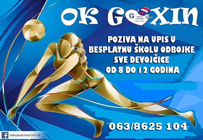 OK Gox-in upisuje devojčice u školu odbojke