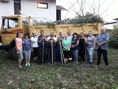 Radna akcija Mesnog odbora i Unije žena SNS u Bačkom Brestovcu