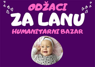 Humanitarni bazar za Lanu 11. oktobra u Odžacima