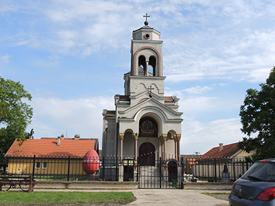 Proslava praznika Vrbica u pravoslavnom hramu u Odžacima